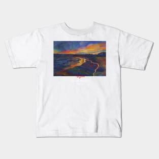 Bondi Beach Sunset - Dark T-shirts Kids T-Shirt